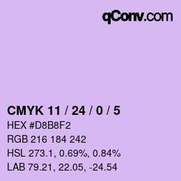 Color code: CMYK 11 / 24 / 0 / 5 | qconv.com