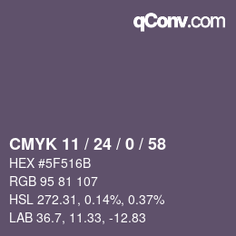 Color code: CMYK 11 / 24 / 0 / 58 | qconv.com