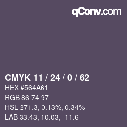 Color code: CMYK 11 / 24 / 0 / 62 | qconv.com