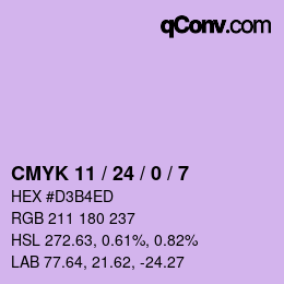 Código de color: CMYK 11 / 24 / 0 / 7 | qconv.com