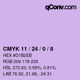 Farbcode: CMYK 11 / 24 / 0 / 8 | qconv.com
