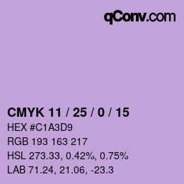 Color code: CMYK 11 / 25 / 0 / 15 | qconv.com