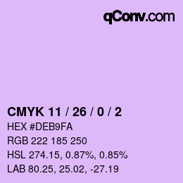 カラーコード: CMYK 11 / 26 / 0 / 2 | qconv.com