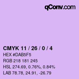 カラーコード: CMYK 11 / 26 / 0 / 4 | qconv.com