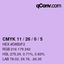 カラーコード: CMYK 11 / 26 / 0 / 5 | qconv.com