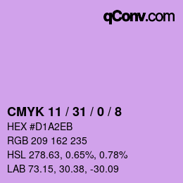Color code: CMYK 11 / 31 / 0 / 8 | qconv.com