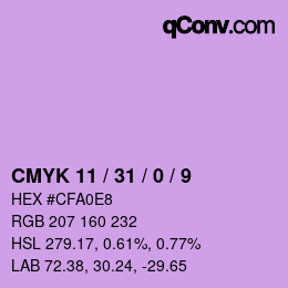 Color code: CMYK 11 / 31 / 0 / 9 | qconv.com