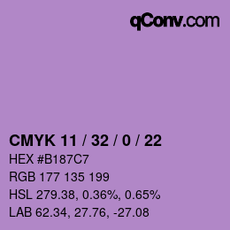 Color code: CMYK 11 / 32 / 0 / 22 | qconv.com