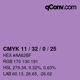 カラーコード: CMYK 11 / 32 / 0 / 25 | qconv.com