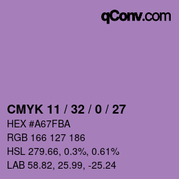 Color code: CMYK 11 / 32 / 0 / 27 | qconv.com