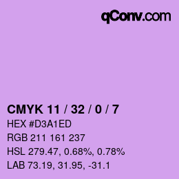 カラーコード: CMYK 11 / 32 / 0 / 7 | qconv.com