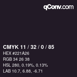 Color code: CMYK 11 / 32 / 0 / 85 | qconv.com