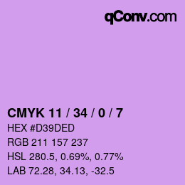 Color code: CMYK 11 / 34 / 0 / 7 | qconv.com