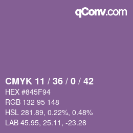 Farbcode: CMYK 11 / 36 / 0 / 42 | qconv.com