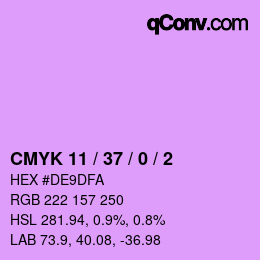 カラーコード: CMYK 11 / 37 / 0 / 2 | qconv.com