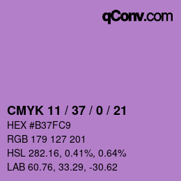 颜色代码: CMYK 11 / 37 / 0 / 21 | qconv.com
