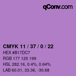 Color code: CMYK 11 / 37 / 0 / 22 | qconv.com