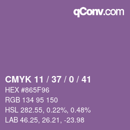 颜色代码: CMYK 11 / 37 / 0 / 41 | qconv.com