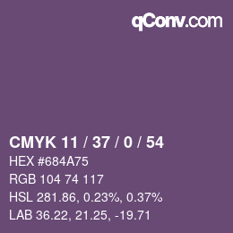 カラーコード: CMYK 11 / 37 / 0 / 54 | qconv.com
