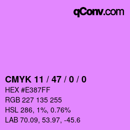 Color code: CMYK 11 / 47 / 0 / 0 | qconv.com