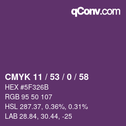 Código de color: CMYK 11 / 53 / 0 / 58 | qconv.com
