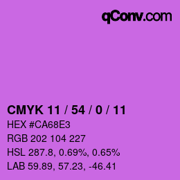 Color code: CMYK 11 / 54 / 0 / 11 | qconv.com