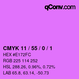 Color code: CMYK 11 / 55 / 0 / 1 | qconv.com