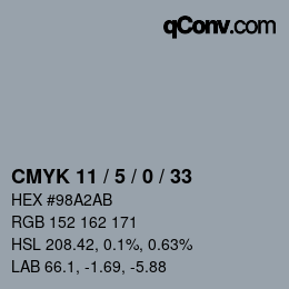 Color code: CMYK 11 / 5 / 0 / 33 | qconv.com