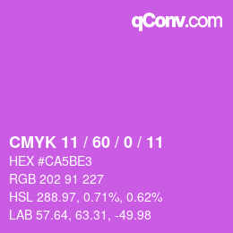 カラーコード: CMYK 11 / 60 / 0 / 11 | qconv.com