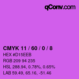 Color code: CMYK 11 / 60 / 0 / 8 | qconv.com