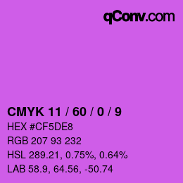 Color code: CMYK 11 / 60 / 0 / 9 | qconv.com