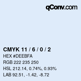 Color code: CMYK 11 / 6 / 0 / 2 | qconv.com
