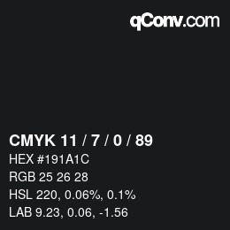 Color code: CMYK 11 / 7 / 0 / 89 | qconv.com