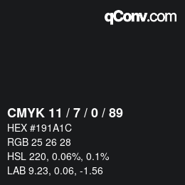 Color code: CMYK 11 / 7 / 0 / 89 | qconv.com