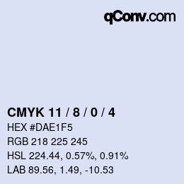 カラーコード: CMYK 11 / 8 / 0 / 4 | qconv.com