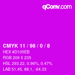 Color code: CMYK 11 / 98 / 0 / 8 | qconv.com
