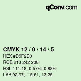 Color code: CMYK 12 / 0 / 14 / 5 | qconv.com