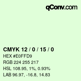Color code: CMYK 12 / 0 / 15 / 0 | qconv.com