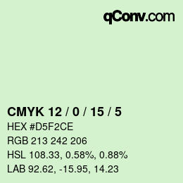 Color code: CMYK 12 / 0 / 15 / 5 | qconv.com