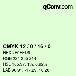 Color code: CMYK 12 / 0 / 16 / 0 | qconv.com