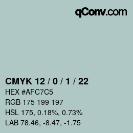 颜色代码: CMYK 12 / 0 / 1 / 22 | qconv.com