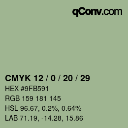 Color code: CMYK 12 / 0 / 20 / 29 | qconv.com