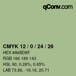 Color code: CMYK 12 / 0 / 24 / 26 | qconv.com