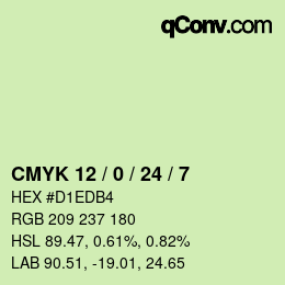 Color code: CMYK 12 / 0 / 24 / 7 | qconv.com