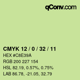 Color code: CMYK 12 / 0 / 32 / 11 | qconv.com