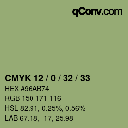 Color code: CMYK 12 / 0 / 32 / 33 | qconv.com