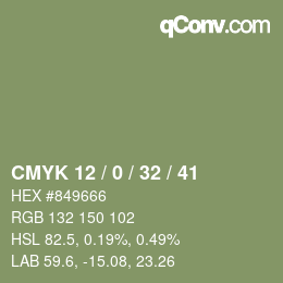 Color code: CMYK 12 / 0 / 32 / 41 | qconv.com