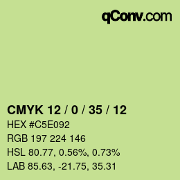 Código de color: CMYK 12 / 0 / 35 / 12 | qconv.com