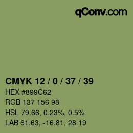 Color code: CMYK 12 / 0 / 37 / 39 | qconv.com