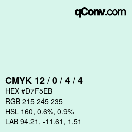 Color code: CMYK 12 / 0 / 4 / 4 | qconv.com